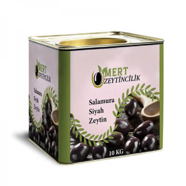 Salamura Siyah Zeytin 10 Kg Teneke